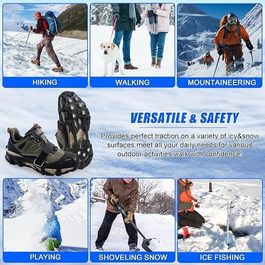 Ice Cleats Snow Traction For Shoes And Boots Ice Snow Crampons Ice Gripper For Walking price