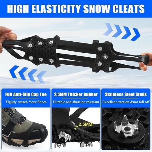 Ice Cleats Snow Traction For Shoes And Boots Ice Snow Crampons Ice Gripper For Walking best